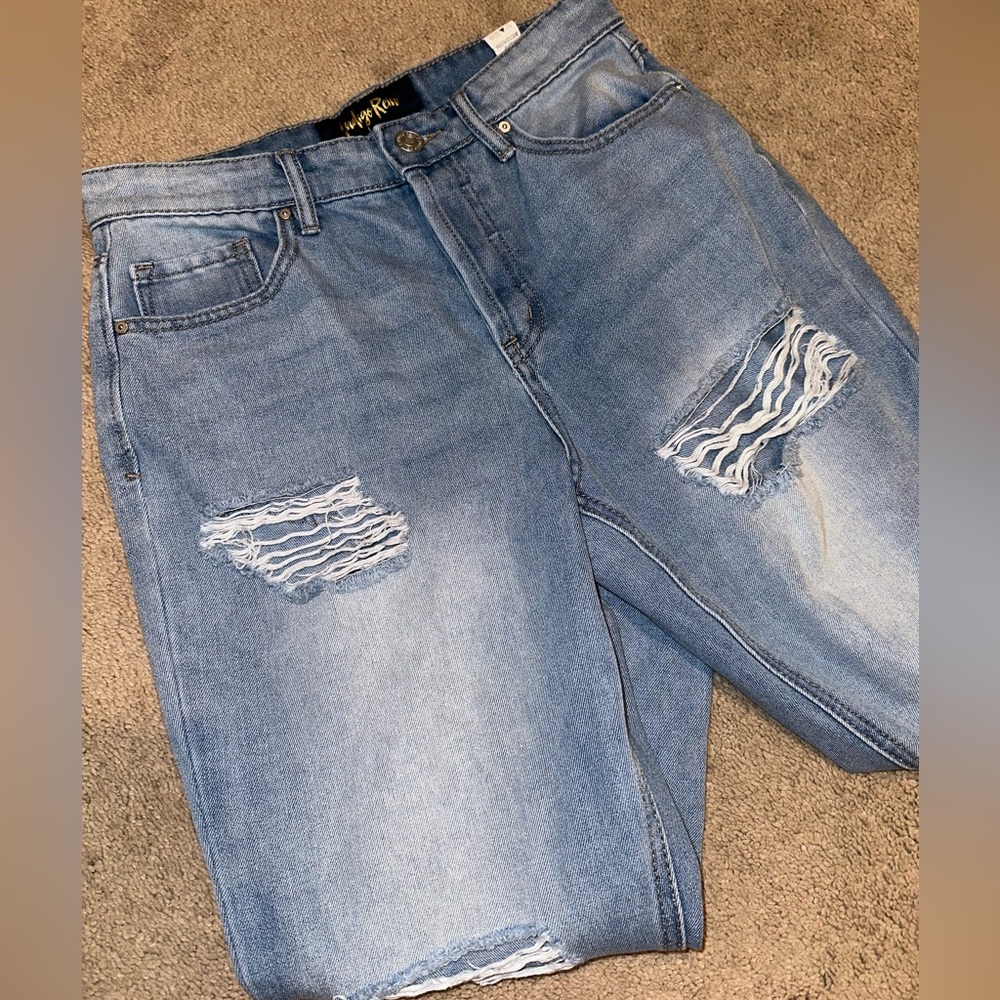 Indigo Rein relaxed fit straight leg jeans size 7